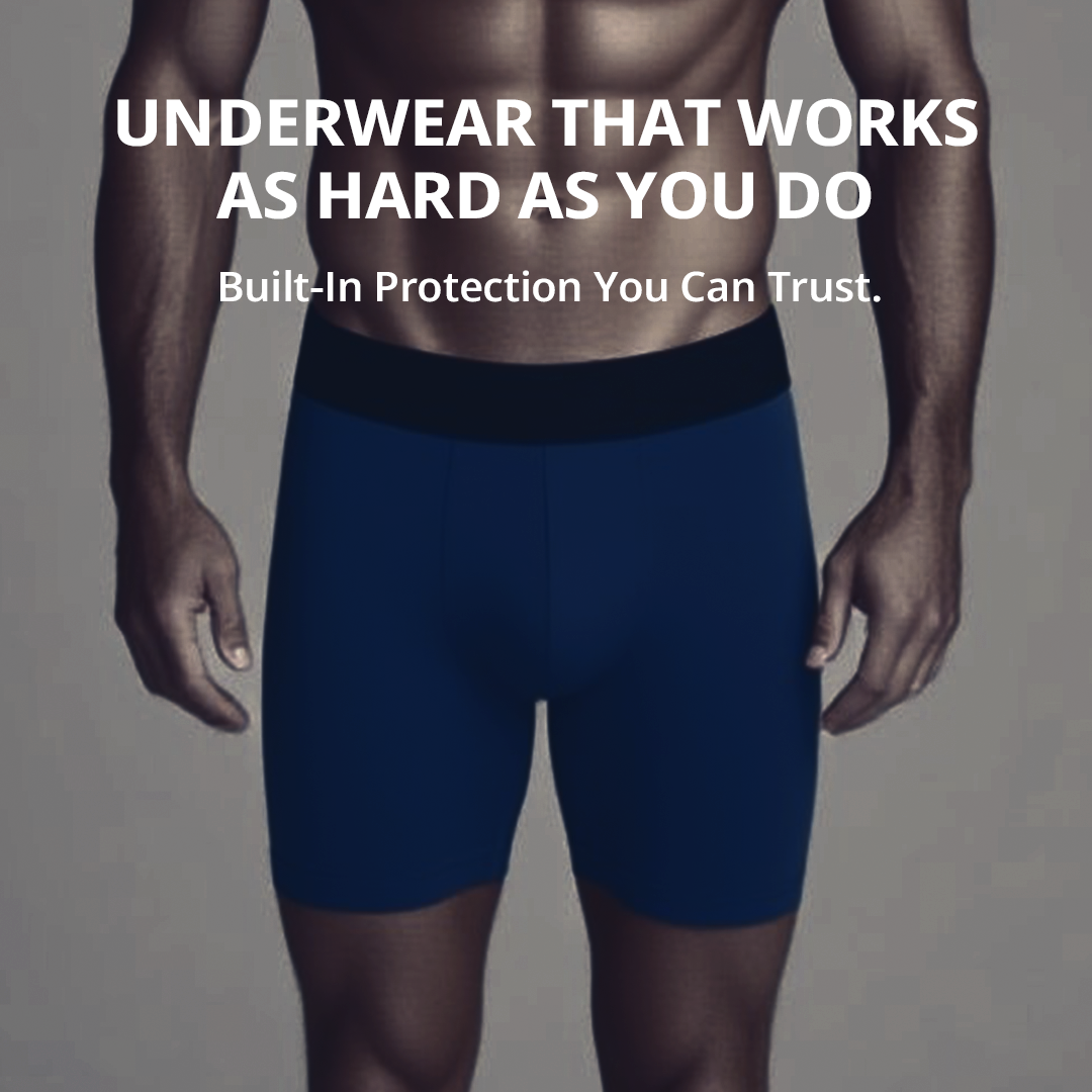 Men’s Ultra-Absorbent Leak-Proof Boxer Briefs